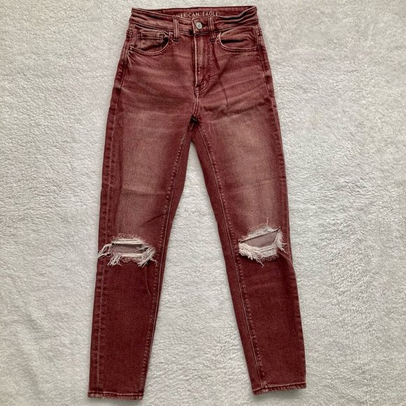 American Eagle Stretch High Waisted Mom Jean - Picture 2 of 6